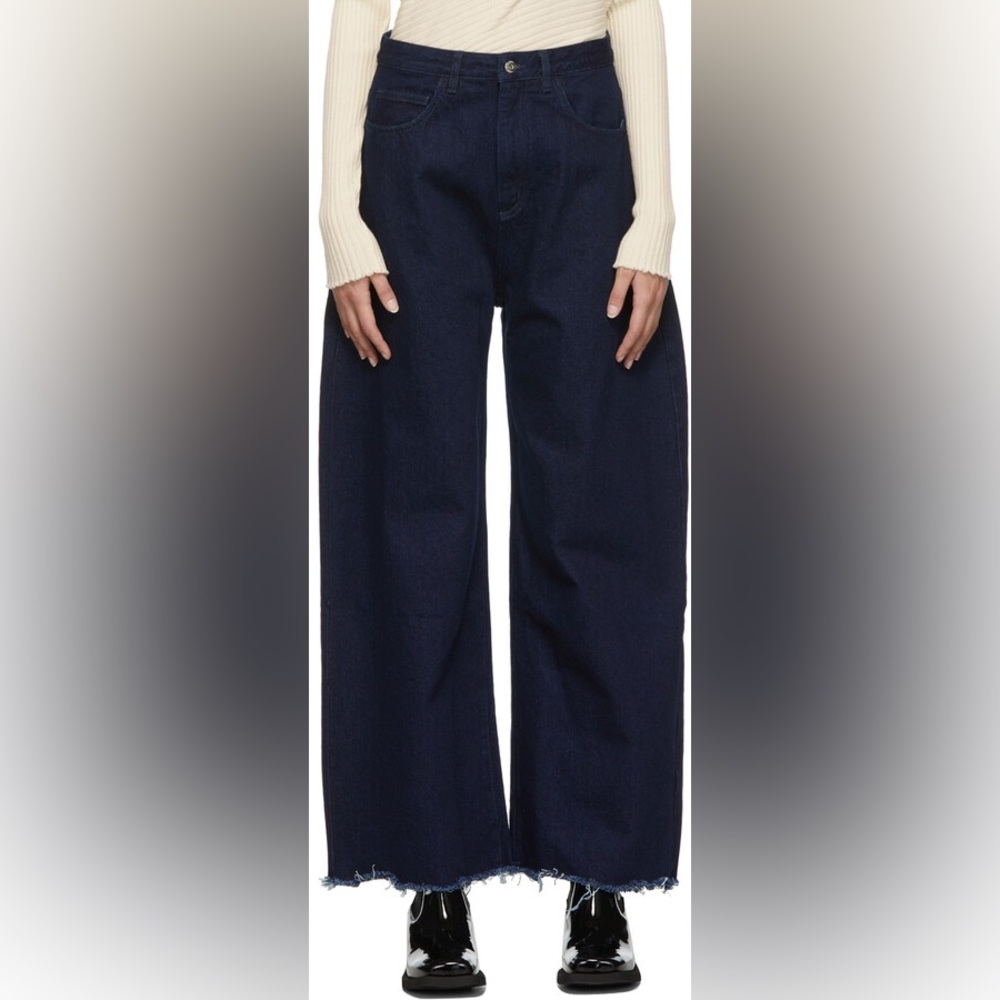 Marques Almeida Navy Boyfriend Jeans